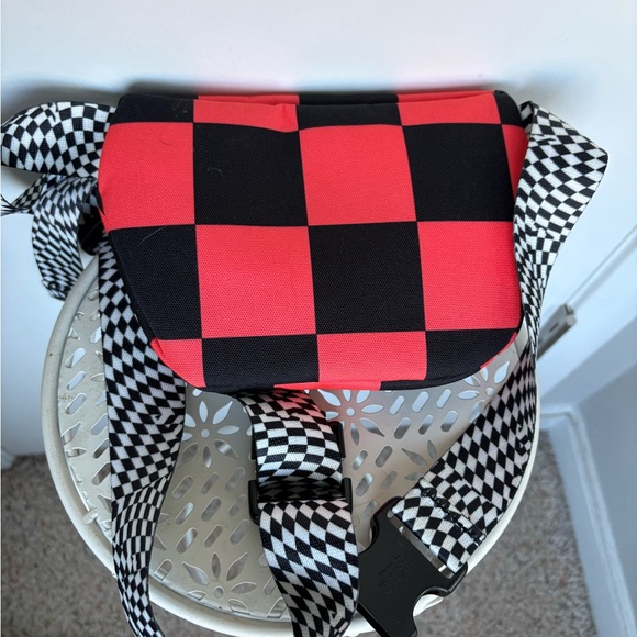 Herschel Supply Company Red and Black Checkered Belt Bag - Picture 3 of 5